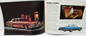 1975 Pontiac Canadian Dealer Brochure Grand Ville Brougham Bonneville Parisienne