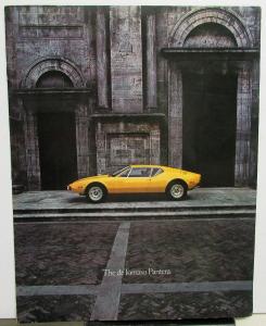 1972 Ford deTomaso Pantera Prestige Color Sales Brochure Original