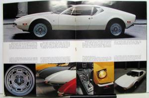 1972 Ford deTomaso Pantera Prestige Color Sales Brochure Original