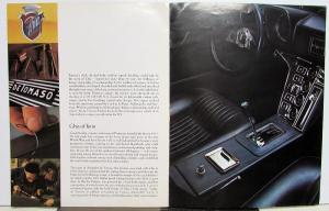 1972 Ford deTomaso Pantera Prestige Color Sales Brochure Original