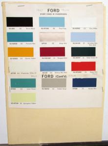 1967 Ford Truck Paint Chips Original F 100 250 350 HD