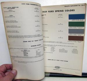 1959 Ford Truck Paint Chips By DuPont