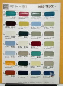 1969 Ford Truck Paint Chips By Martin Senour Paints