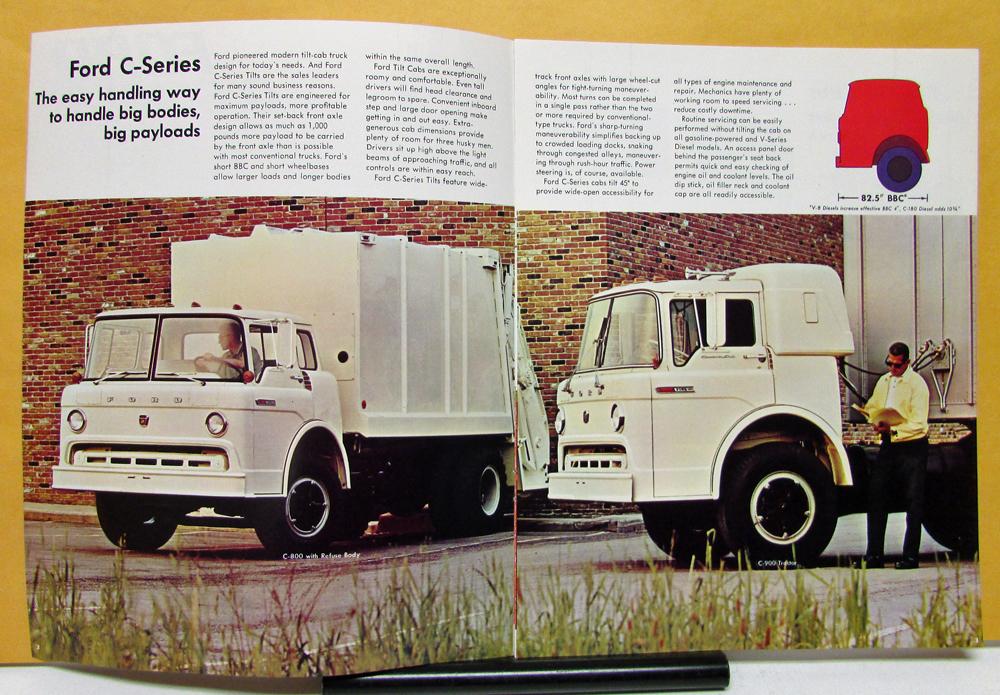 1970 Ford Tilt Cab Truck Tractor C Series 500 To 8000 Sales