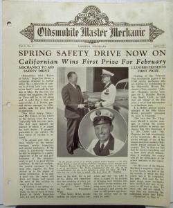 1936 Oldsmobile Master Mechanic Bulletins Lot of 4 Apr May Jun Aug Original