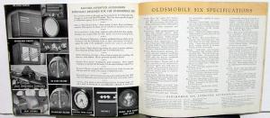 1937 Oldsmobile Six Color Sales Brochure Original Sedans Coupes Specs