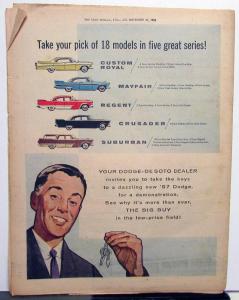 1957 Dodge Canadian Newspaper Insert Custom Royal Mayfair Regent Crusader Wagon