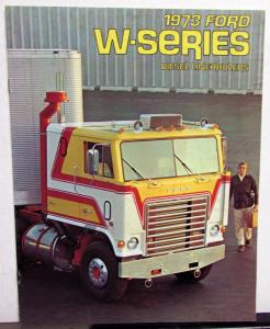 1973 Ford Diesel Linehauler Truck Series W WT 9000 Sales Brochure Original