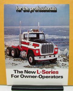 1973 Ford Truck Model L LN LT LNT LTS 9000 Specification Sheet