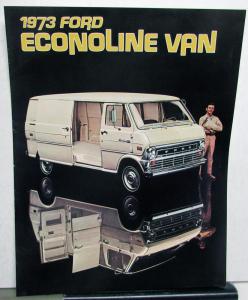 1973 Ford Econoline Van Truck E Series 100 200 300 Original Sales Brochure