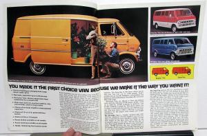 1973 Ford Econoline Van Truck E Series 100 200 300 Original Sales Brochure