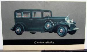 1932 Pontiac Dealer Sales Brochure Folder V8 Sedan Coupe Convertible Color