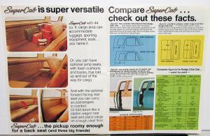 1975 Ford Pickup Truck F Series & Supercab Sales Folder Mailer Original