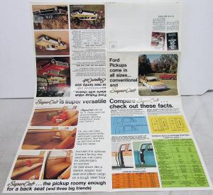 1975 Ford Pickup Truck F Series & Supercab Sales Folder Mailer Original