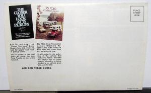 1975 Ford Pickup Truck F Series & Supercab Sales Folder Mailer Original