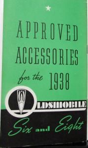 1938 Oldsmobile Six & Eight Accessories Sales Brochure Original