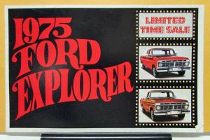 1975 Ford Truck Model F 100 150 250 350 Explorer Sales Folder