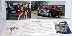 1948 Pontiac Dealer Sales Brochure Folder Large Torpedo Streamliner Woody Rare