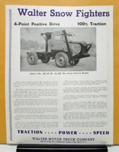 1965 1966 1967 1968 1969 1970 Walter Truck Model FRK Brochure and Specifications