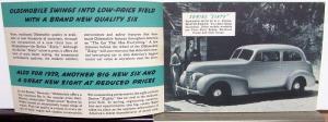 1939 Oldsmobile 60 70 80 Snapshots Sales Brochure Original