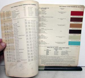 1955 Pontiac Color Paint Chips By DuPont Original