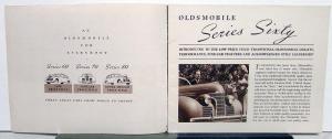 1939 Oldsmobile Series 60 70 80 Sales Brochure Original