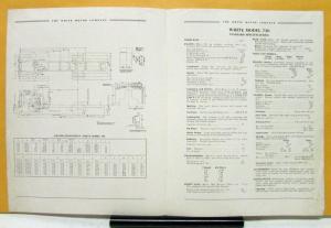 1936 White Truck Model 720 Sales Brochure & Specifications