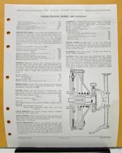 1938 White Truck Engine Model 460 Sales Brochure