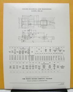 1941 White Truck Model WA 34 Sales Brochure & Specifications