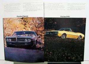 1967 Pontiac Firebird 326 Sprint HO 400 Color Sales Brochure Original