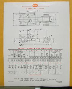 1955 White Truck Model WC 22PLTD Sales Brochure & Specifications