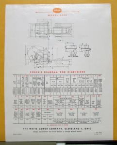 1956 White Truck Model 3020 Sales Brochure & Specifications