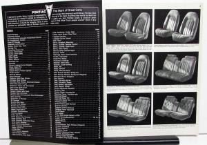 1976 Pontiac Dealer Options Accessories Trailer Towing Guide Sales Brochure