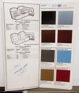 1978 Pontiac Dealer Colors & Interiors Brochure Selector Paint Chips Full Line