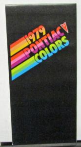 1979 Pontiac Dealer Sales Brochure Colors Paint Chips Cordova Top Trans Am