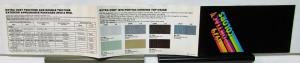 1979 Pontiac Dealer Sales Brochure Colors Paint Chips Cordova Top Trans Am