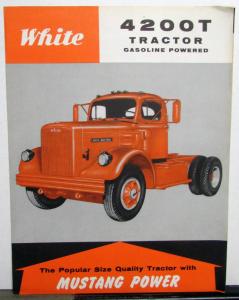 1959 White Truck Model 4200T Tractor Gasoline Sales Brochure & Specifications