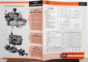 1959 White Truck Model 4200T Tractor Gasoline Sales Brochure & Specifications