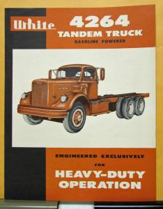 1960 White Truck Model 4264 Tandem Gasoline Sales Folder & Specifications