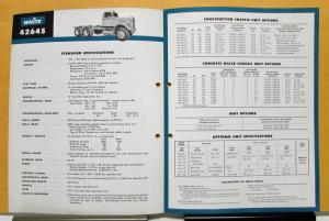 1960 White Truck Model 4264S Tandem Gasoline Sales Brochure & Specifications