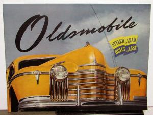 1941 Oldsmobile 6 & 8 Cyl Series 66 68 76 78 96 98 Color Sales Brochure Original