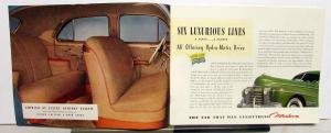 1941 Oldsmobile 6 & 8 Cyl Series 66 68 76 78 96 98 Color Sales Brochure Original