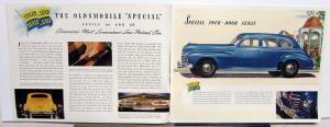 1941 Oldsmobile 6 & 8 Cyl Series 66 68 76 78 96 98 Color Sales Brochure Original