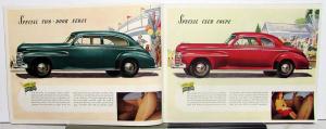 1941 Oldsmobile 6 & 8 Cyl Series 66 68 76 78 96 98 Color Sales Brochure Original