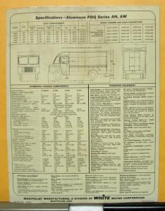 1964 White Truck Model AN10 AN12 AW10 AW12 AW15 Sales Brochure & Specifications