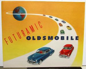 1949 Oldsmobile 76 88 98 Series Futuramic Color Sales Folder Original