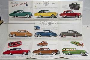 1949 Oldsmobile 76 88 98 Series Futuramic Color Sales Folder Original