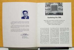 1970 White Truck Model XRL News Articles Sales Brochure