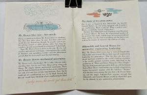 1953 Oldsmobile New Frigidaire Car Conditioner Sales Brochure Original