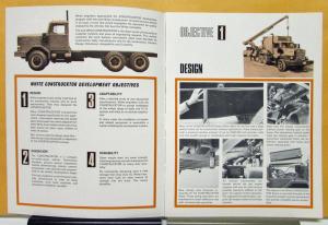 1972 White Truck Model 4000 Construcktor New Standard Contruction Sales Brochure